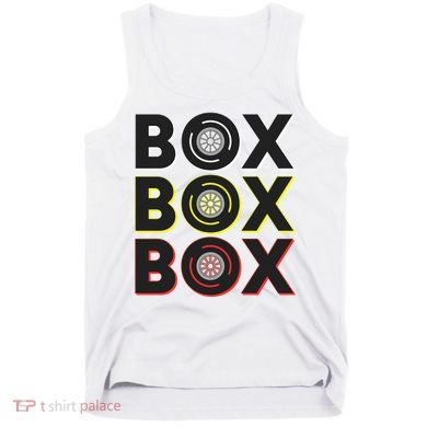 Formula Racing Car Box Box Box Radio Call To Pit Box Gift Tank Top