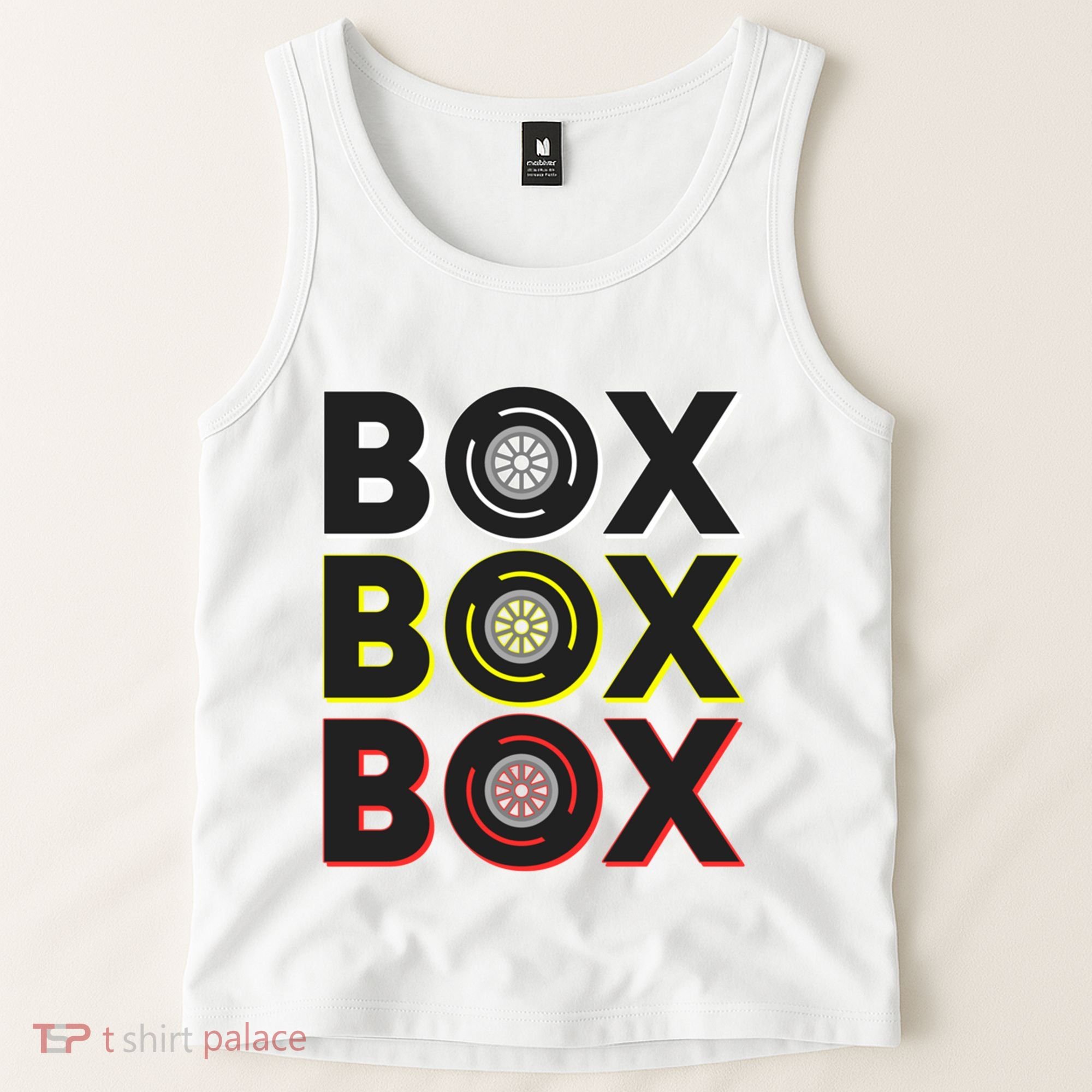 Formula Racing Car Box Box Box Radio Call To Pit Box Gift Tank Top