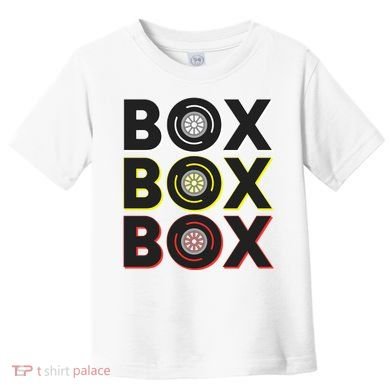 Formula Racing Car Box Box Box Radio Call To Pit Box Gift Toddler T-Shirt