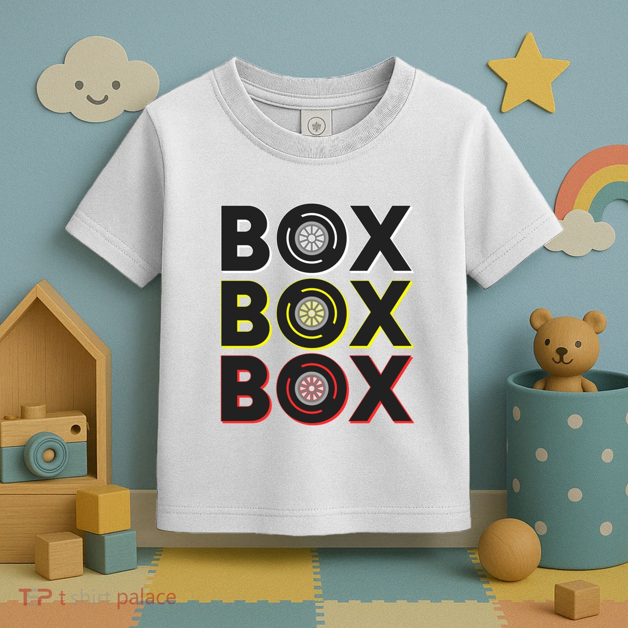 Formula Racing Car Box Box Box Radio Call To Pit Box Gift Toddler T-Shirt