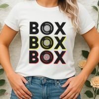 Formula Racing Car Box Box Box Radio Call To Pit Box Gift Women's T-Shirt thumb 2