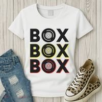 Formula Racing Car Box Box Box Radio Call To Pit Box Gift Women's T-Shirt thumb 3