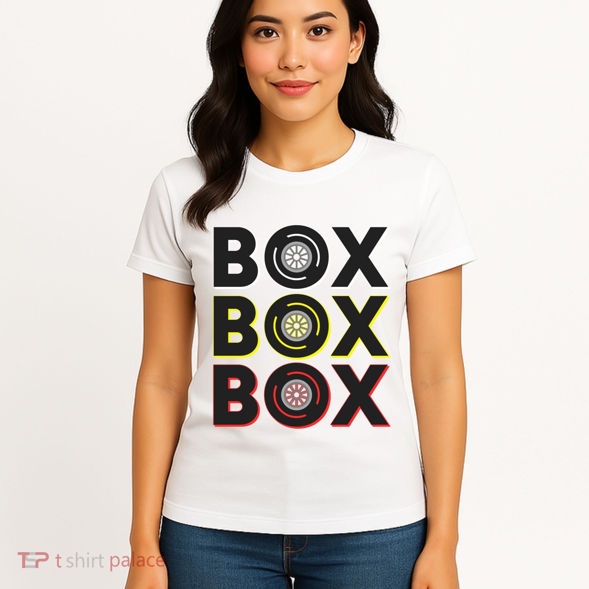 Formula Racing Car Box Box Box Radio Call To Pit Box Gift Women's T-Shirt