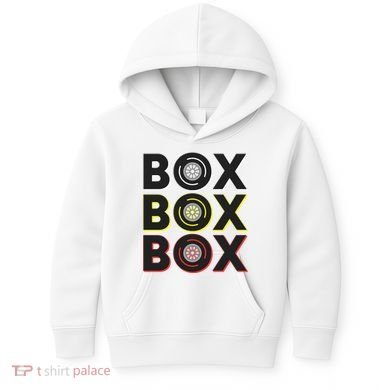 Formula Racing Car Box Box Box Radio Call To Pit Box Gift Kids Hoodie