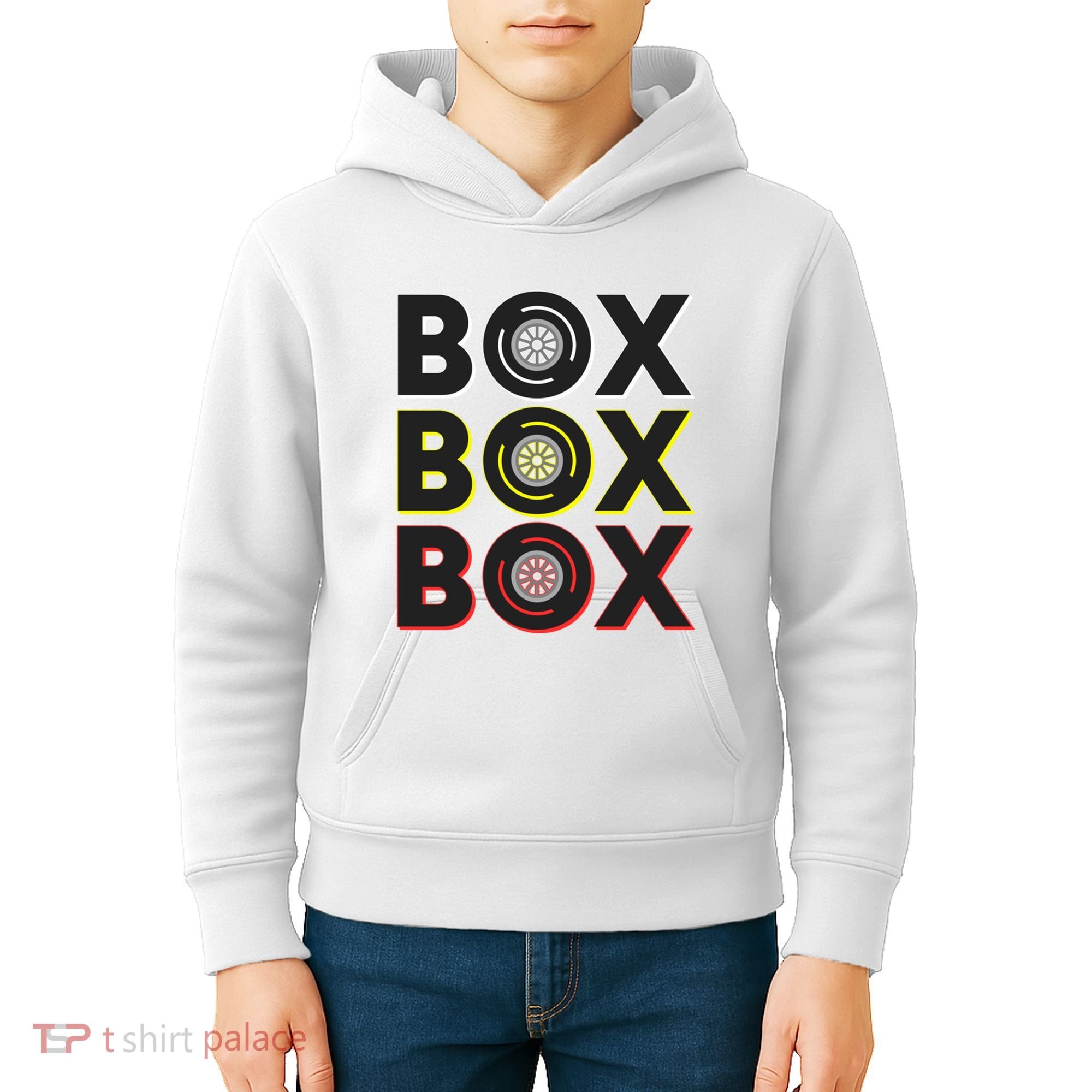 Formula Racing Car Box Box Box Radio Call To Pit Box Gift Kids Hoodie