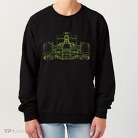 Formula Racing Car Blueprint Mechanical Engineer Racer Fan Women's Sweatshirt thumb 0