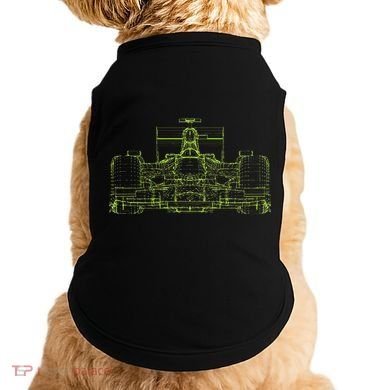 Formula Racing Car Blueprint Mechanical Engineer Racer Fan Doggie Tank