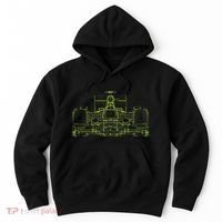 Formula Racing Car Blueprint Mechanical Engineer Racer Fan Hoodie thumb 0