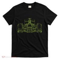 Formula Racing Car Blueprint Mechanical Engineer Racer Fan T-Shirt thumb 0