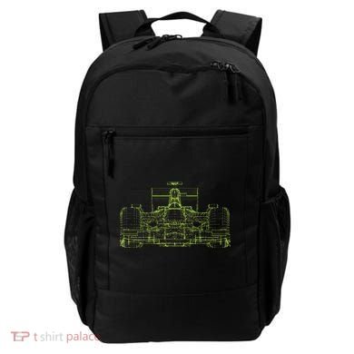 Formula Racing Car Blueprint Mechanical Engineer Racer Fan Backpack