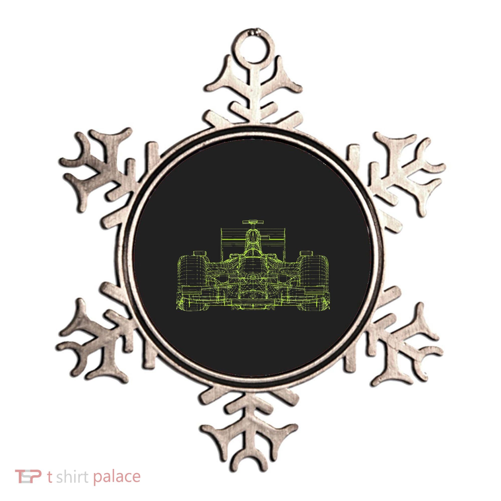 Formula Racing Car Blueprint Mechanical Engineer Racer Fan Ornament