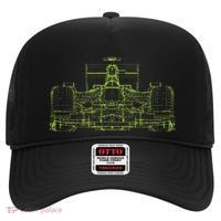 Formula Racing Car Blueprint Mechanical Engineer Racer Fan Hat thumb 0