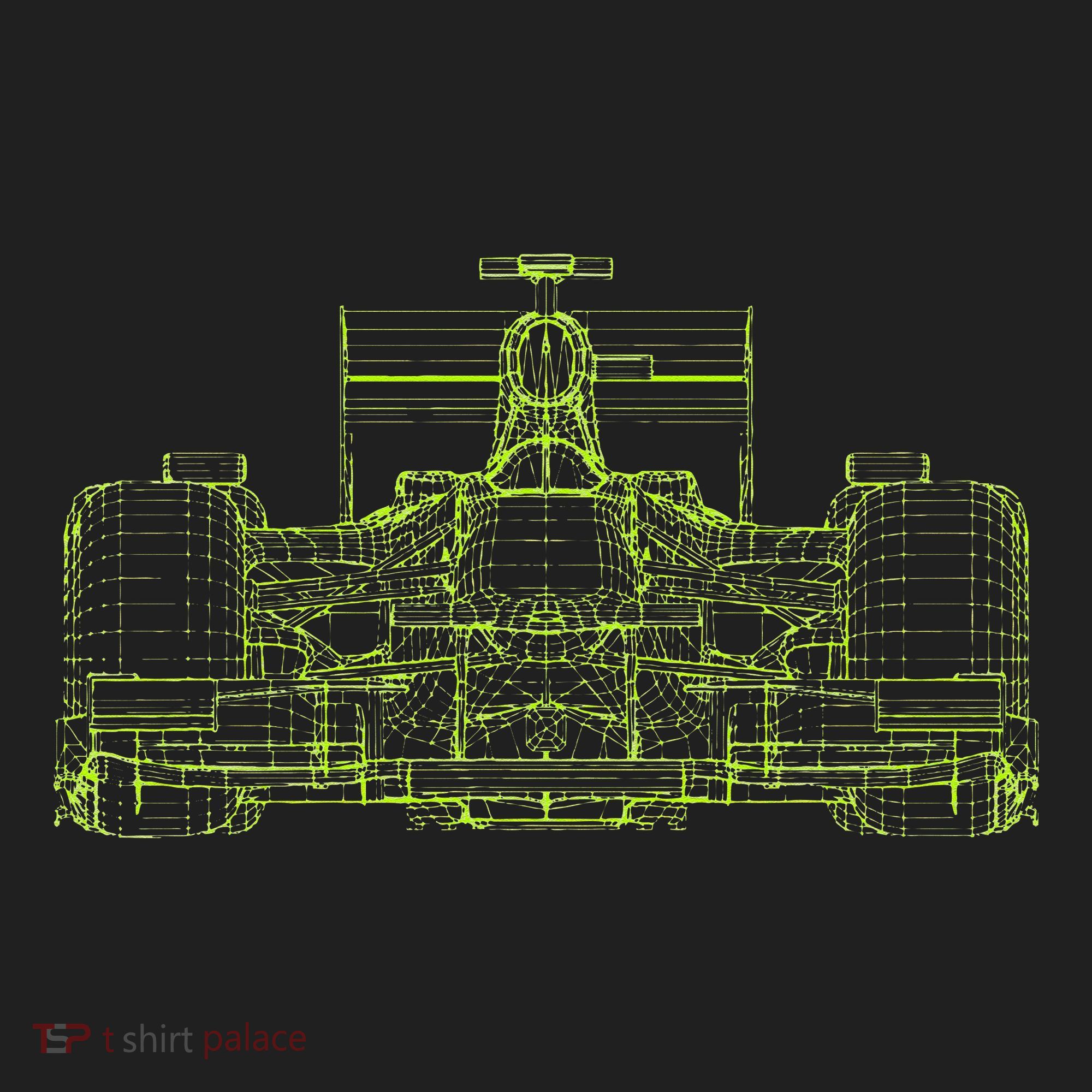 Formula Racing Car Blueprint Mechanical Engineer Racer Fan Golf Towel