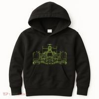 Formula Racing Car Blueprint Mechanical Engineer Racer Fan Kids Hoodie thumb 0