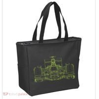 Formula Racing Car Blueprint Mechanical Engineer Racer Fan Tote Bag thumb 2