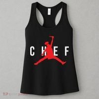 Funny Restaurant Chef Jumping Chef Knife Logo Women's Tank Top thumb 3