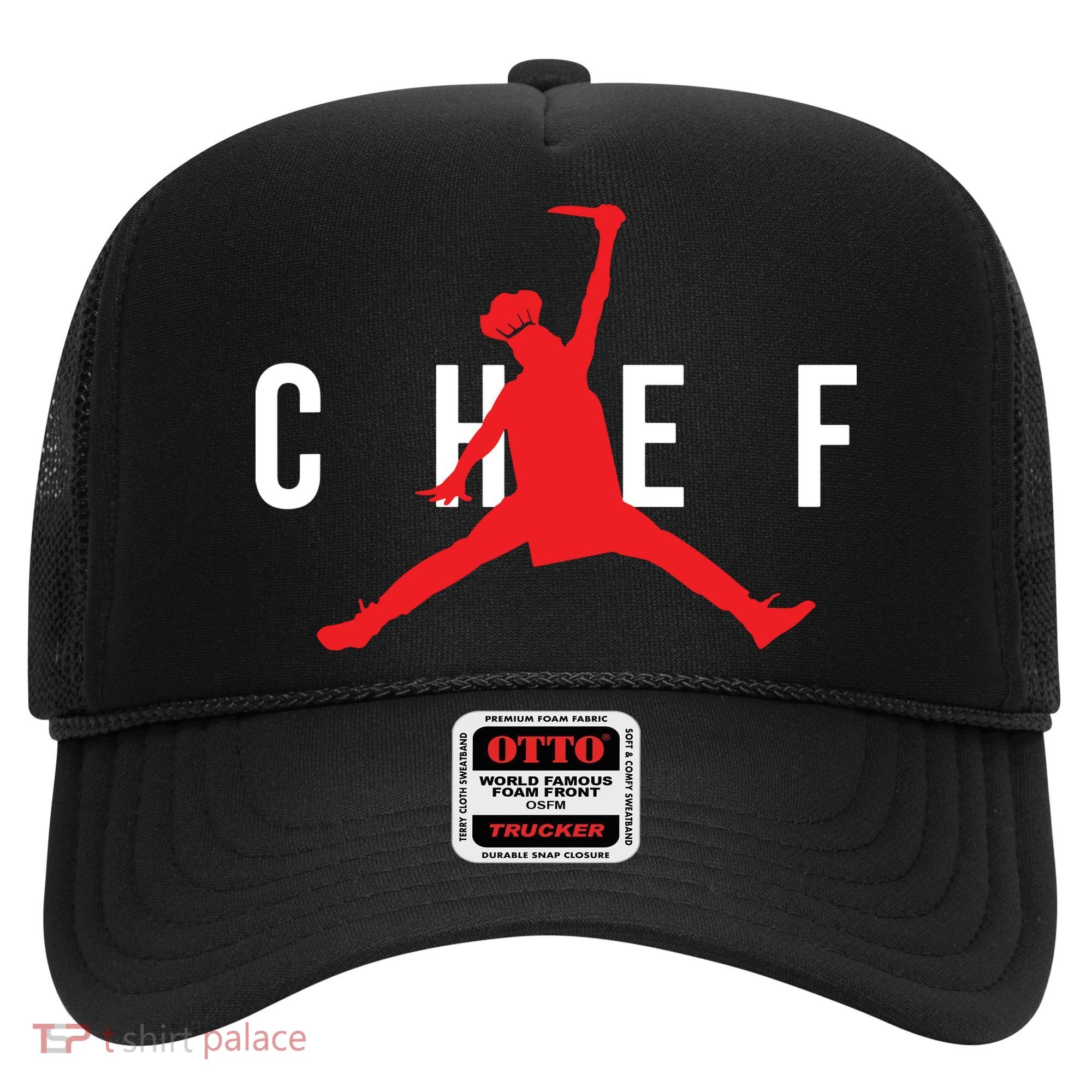 Funny Restaurant Chef Jumping Chef Knife Logo Hat