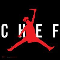 Funny Restaurant Chef Jumping Chef Knife Logo Kids Long Sleeve Shirt thumb 2