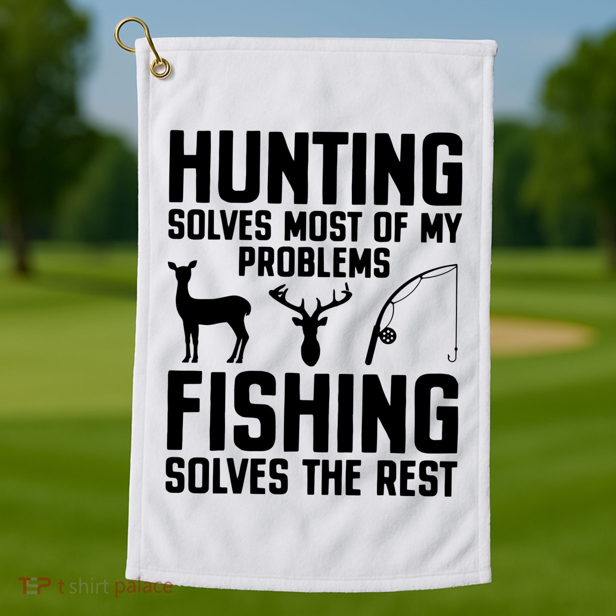 Fishing Reel Cool Papaw Papa Dad Gift Father's Day Grandpa Golf Towel