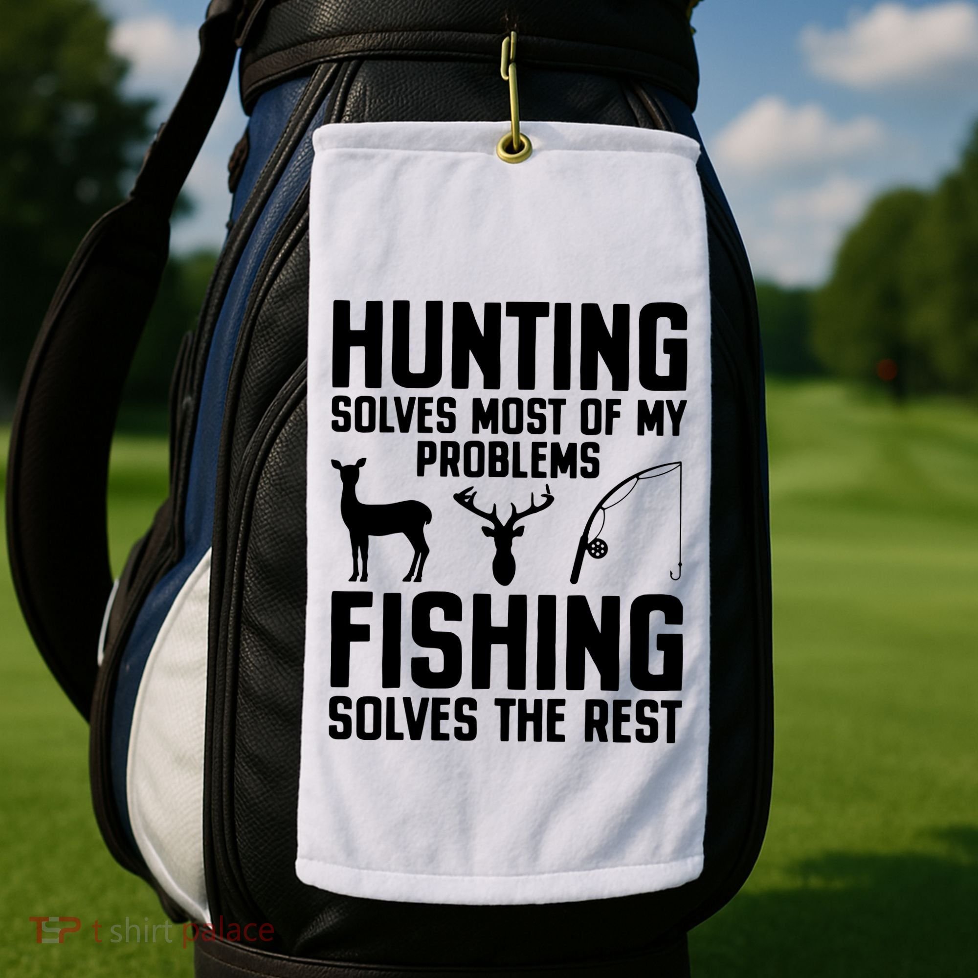 Fishing Reel Cool Papaw Papa Dad Gift Father's Day Grandpa Golf Towel