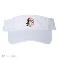 Funny Retro Christmas Santa Claus I Love A Man With A Beard Visor thumb 0
