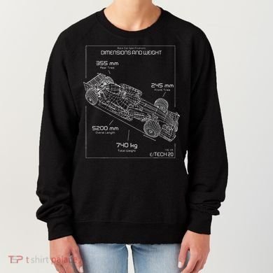 Formula Race Car Specifications Team Racing fan engineering Women's Sweatshirt