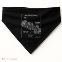 Formula Race Car Specifications Team Racing fan engineering USA-Made Doggie Bandana thumb 0