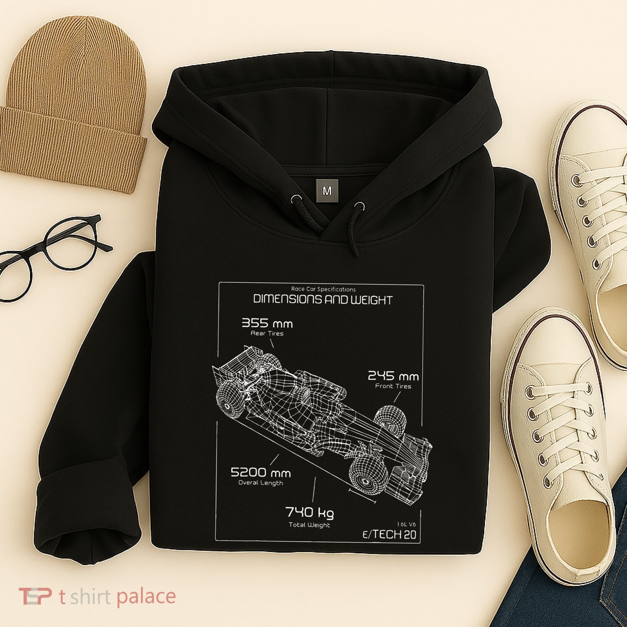Formula Race Car Specifications Team Racing fan engineering Hoodie