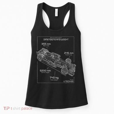 Formula Race Car Specifications Team Racing fan engineering Women's Tank Top