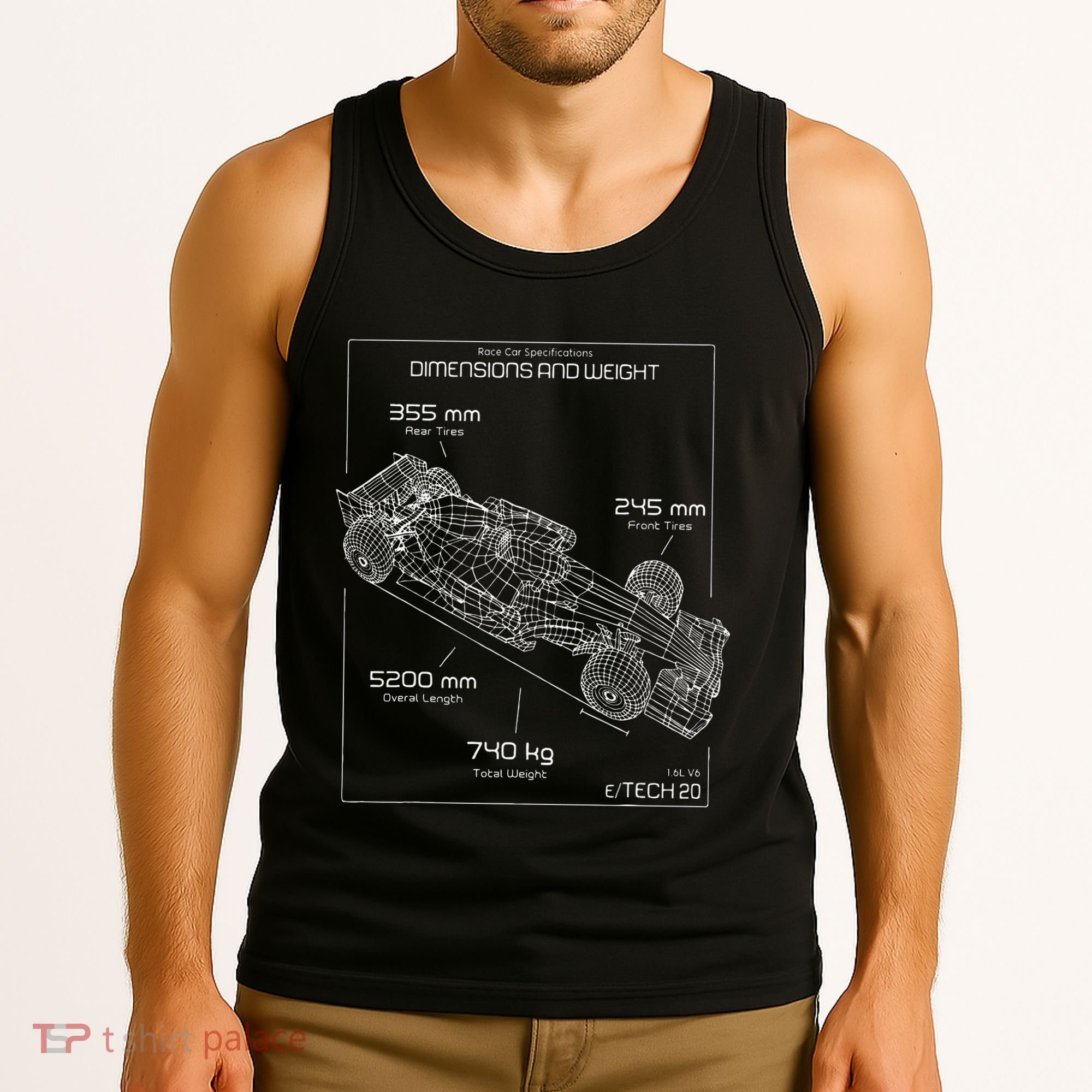 Formula Race Car Specifications Team Racing fan engineering Tank Top