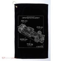 Formula Race Car Specifications Team Racing fan engineering Golf Towel thumb 0