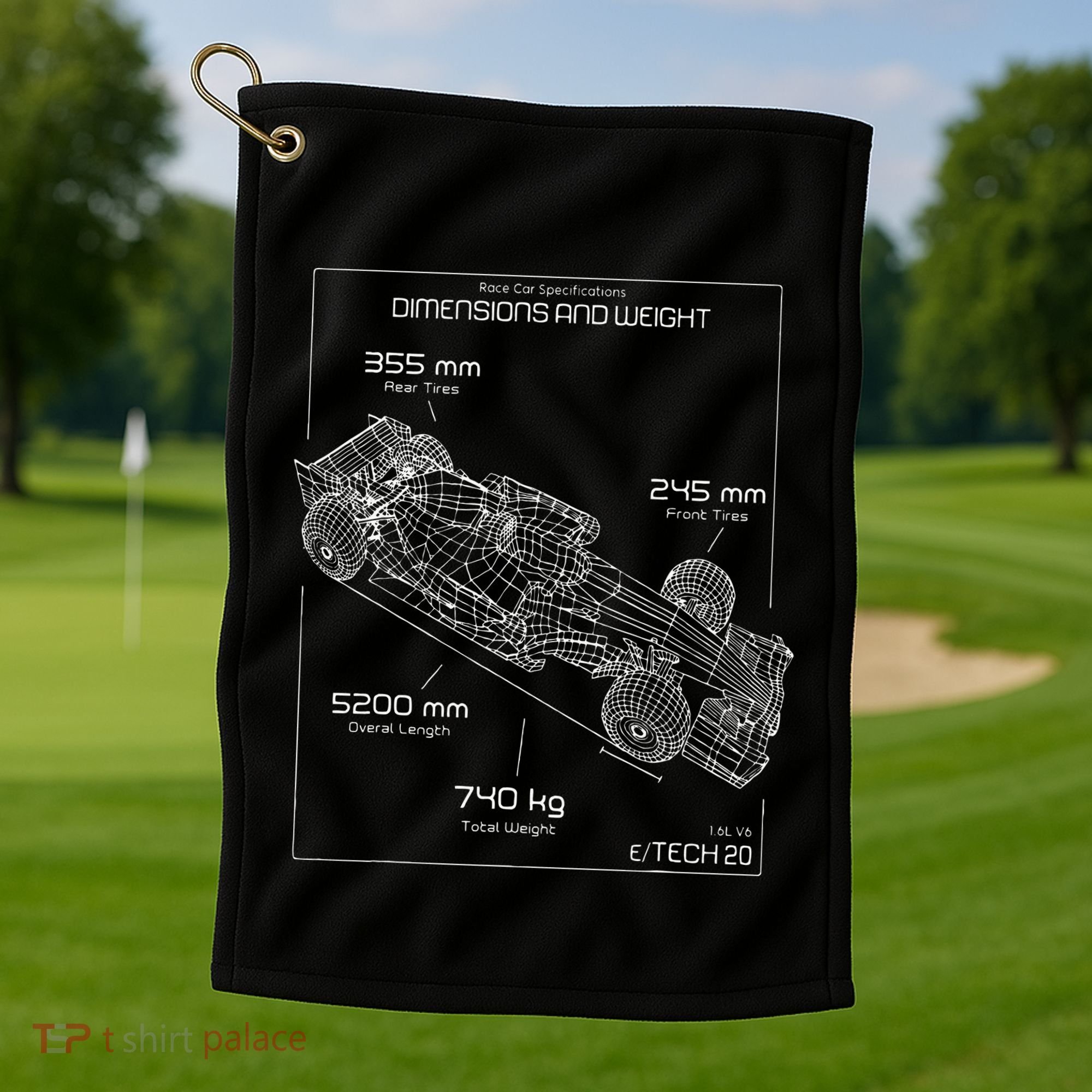 Formula Race Car Specifications Team Racing fan engineering Golf Towel