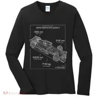 Formula Race Car Specifications Team Racing fan engineering Women's Long Sleeve Shirt thumb 0