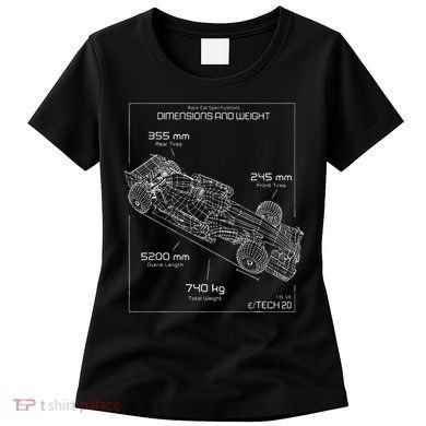 Formula Race Car Specifications Team Racing fan engineering Women's T-Shirt