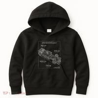 Formula Race Car Specifications Team Racing fan engineering Kids Hoodie thumb 0