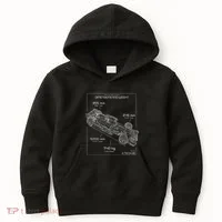 Formula Race Car Specifications Team Racing fan engineering Kids Hoodie thumb 0