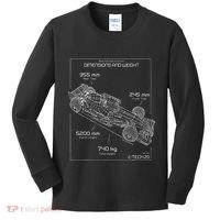 Formula Race Car Specifications Team Racing fan engineering Kids Long Sleeve Shirt thumb 0