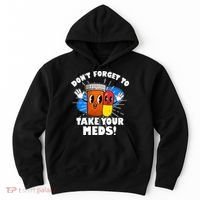 Funny Retro Cartoon Don't Forget To Take Your Meds Hoodie thumb 0
