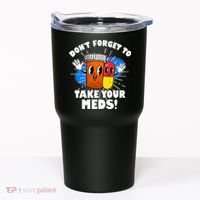 Funny Retro Cartoon Don't Forget To Take Your Meds Tumbler thumb 0