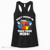 Funny Retro Cartoon Don't Forget To Take Your Meds Women's Tank Top thumb 0