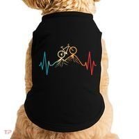 Funny Retro Cycling Heartbeat Bicycle Mountain Bike Biking Doggie Tank thumb 0