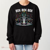 Formula Racing Car Box Box Box Radio Call Fun Christmas Tree Women's Sweatshirt thumb 0