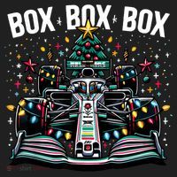 Formula Racing Car Box Box Box Radio Call Fun Christmas Tree Women's Sweatshirt thumb 2