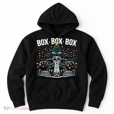 Formula Racing Car Box Box Box Radio Call Fun Christmas Tree Hoodie
