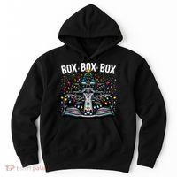 Formula Racing Car Box Box Box Radio Call Fun Christmas Tree Hoodie thumb 0