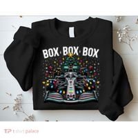 Formula Racing Car Box Box Box Radio Call Fun Christmas Tree Sweatshirt thumb 2