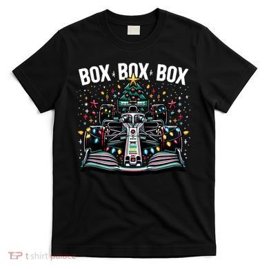 Formula Racing Car Box Box Box Radio Call Fun Christmas Tree T-Shirt