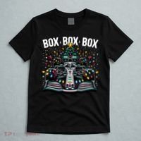 Formula Racing Car Box Box Box Radio Call Fun Christmas Tree T-Shirt thumb 5