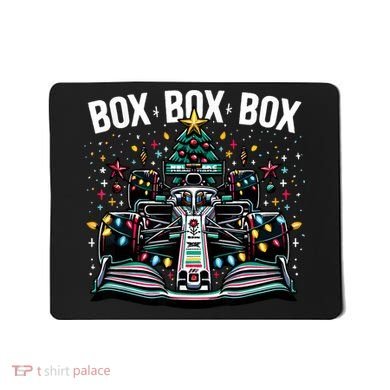Formula Racing Car Box Box Box Radio Call Fun Christmas Tree Mousepad