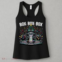 Formula Racing Car Box Box Box Radio Call Fun Christmas Tree Women's Tank Top thumb 3